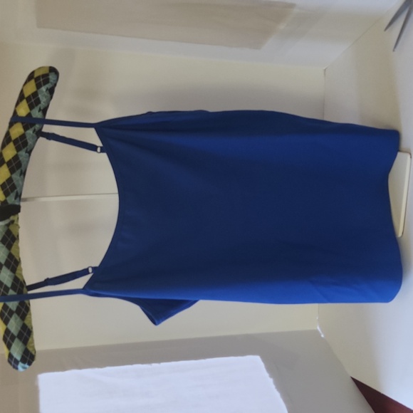 Rhyme Los Angeles Royal Blue Lace S/S Blouse, Feminine, Delicate - Picture 10 of 14